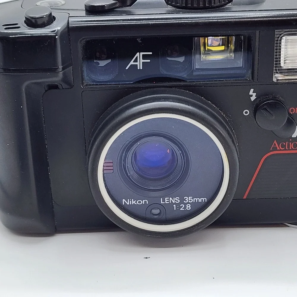 Nikon Action‎ Touch AF 35 mm Film Camera Waterproof f2.8 For Parts or Repair